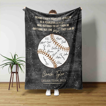 Custom Coach Dream Team Blanket
