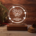 Enchanted Hearts Wooden LED Lamp - Hapilys - Stunning Custom Art