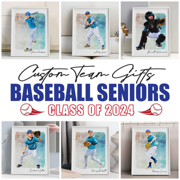 Best Gift For Baseball Senior, Gift For Senior Baseball Player, Custom Gift For Baseball Senior Digital Artwork