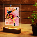 Custom Wrestling Player Sketch Painting Wooden LED Light