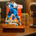 Hapilys Custom Ice Hockey Player Wooden LED Lamp, personalized ice hockey gifts