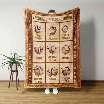 Baseball Pitching Grips Blanket