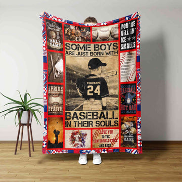 Baseball Soul Custom Blanket