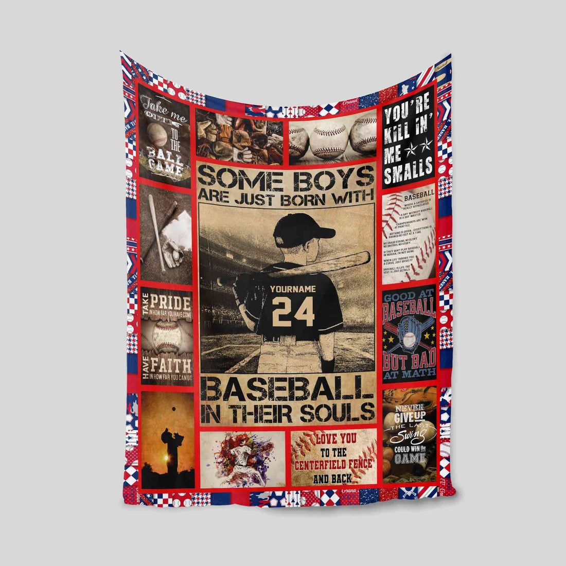 Baseball Soul Custom Blanket