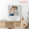 Mother's Day Custom Portrait, Mother's Day Gift Ideas, Best Mother's Day Gift, Personalized Mothers Day Portrait, Watercolor Matte Canvas Gifts for Mom