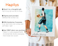 Hapilys Custom BasketBall Player Gift, Custom Sketch Painting From Photo, Custom Illustration Sketch Matte Canvas