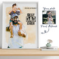 Custom Portrait Father's Day Gift, Sketch Painting from photo, Personalized Sketch Framed Canvas