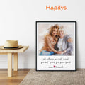 Hapilys Mother's Day Custom Portrait, Mother's Day Gift Ideas, Best Mother's Day Gift, Personalized Mothers Day Portrait, Watercolor Framed Canvas Gifts for Mom