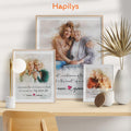 Hapilys Personalized Mum Gift, Custom Family Portrait, Mother's Day Framed Canvas Gift