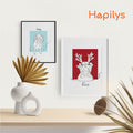 Hapilys Products Custom Dog Portrait Line Art Wall Decor, Dog Line Art Portrait Drawing Sketches from photo, Hand Drawn Dog Portrait Framed Canvas