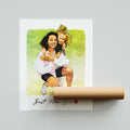 Hapilys Custom Sketch Painting for Mother's Day Gift, Personalize Premium Poster