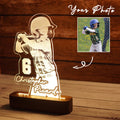 Customized Baseball Player Wooden LED Night Light - Hapilys - Stunning Custom Art