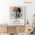 Custom Watercolor Portrait Painting from Photo, Best Friend Birthday Matte Canvas Gift - Hapilys - Stunning Custom Art