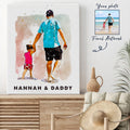 Custom Portrait Father's Day Gift, Sketch Painting from photo, Personalized Sketch Matte Canvas - Hapilys - Stunning Custom Art